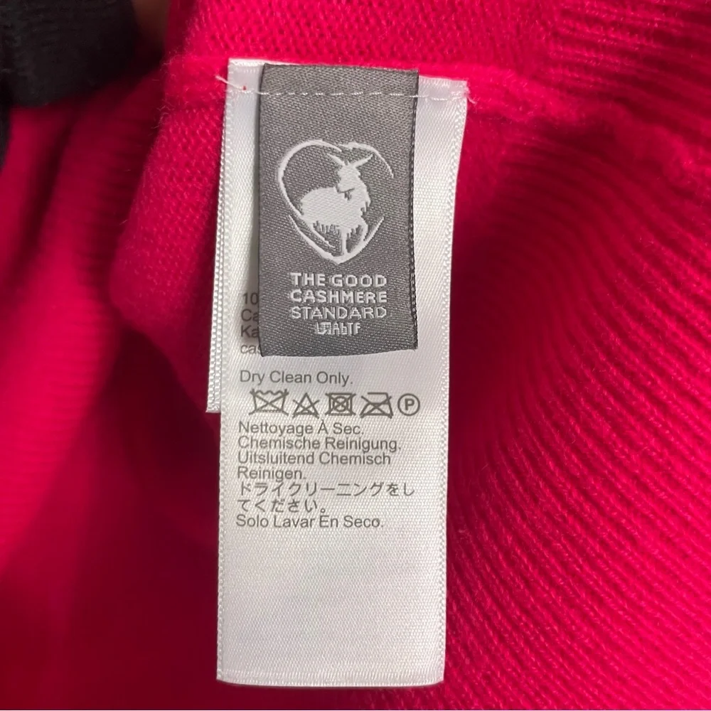 JCrew Cashmere Sweater Classic Fit Crewneck Pink Fuchsia Magenta Women Sz Large - Picture 7 of 11